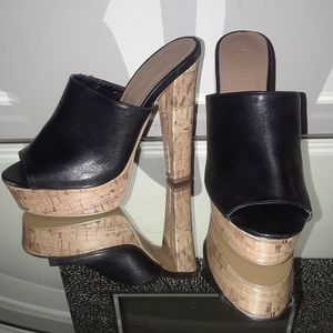 Leather and cork platforms!